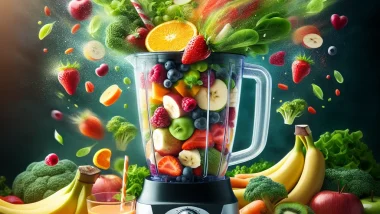 Image of a vibrant assortment of fruit smoothies with text overlay saying 'Discover how a 7-day Smoothie Diet can transform your body, boost energy, and kickstart your weight loss journey'